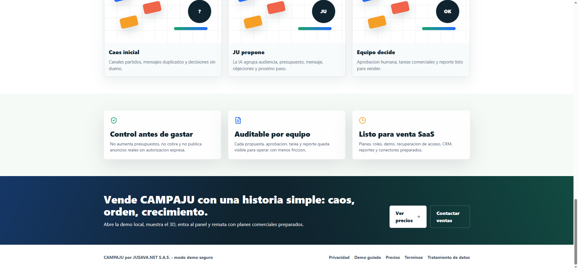 CampAds · Campañas con IA, pantalla 2